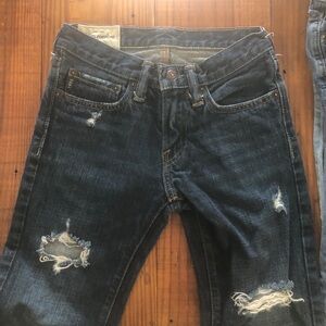 Abercrombie & Fitch BOYS Dark Blue Distressed Jeans